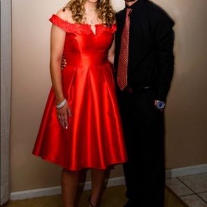Red Formal Homecoming Dress